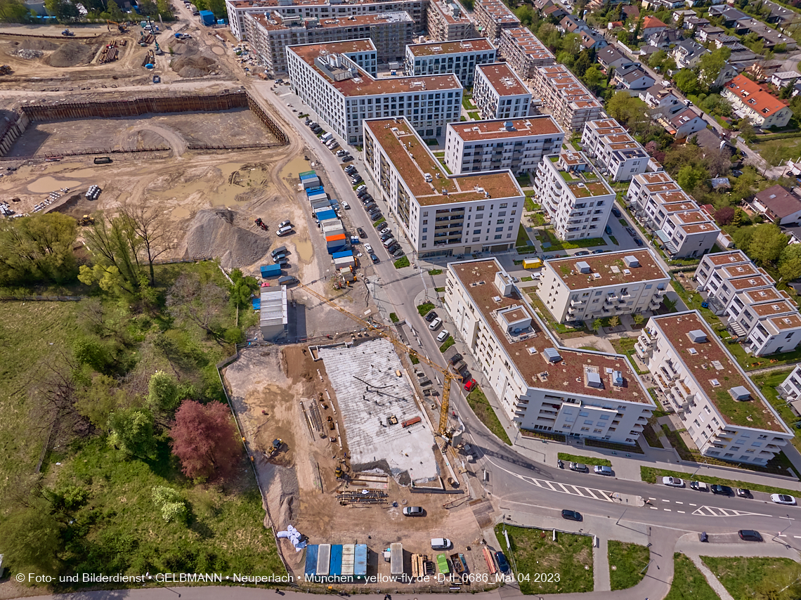 04.05.2023 - Luftbilder vom Alexisqaurtier und Pandion Verde in Neuperlach 04.05.2023 - Luftbilder vom Alexisqaurtier und Pandion Verde in Neuperlach